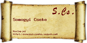 Somogyi Cseke névjegykártya